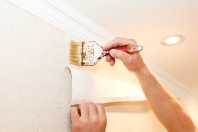 Pose de papier peint à Brou — revêtements muraux et toiles de verre